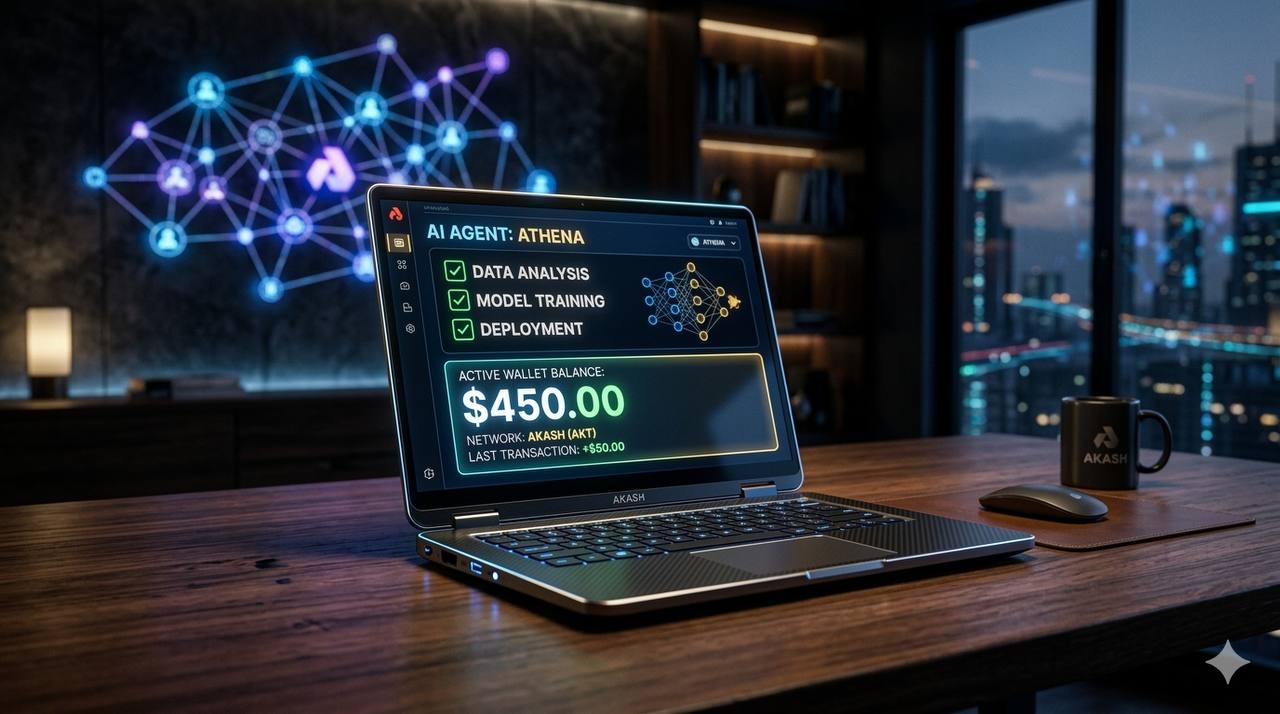 Interfejs bota AI OpenClaw na ekranie laptopa z wykresami zysków